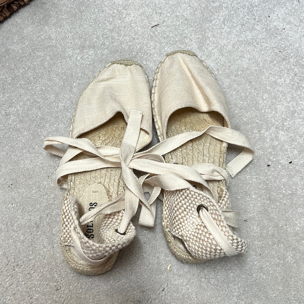 Tie up soludos flat espadrilles